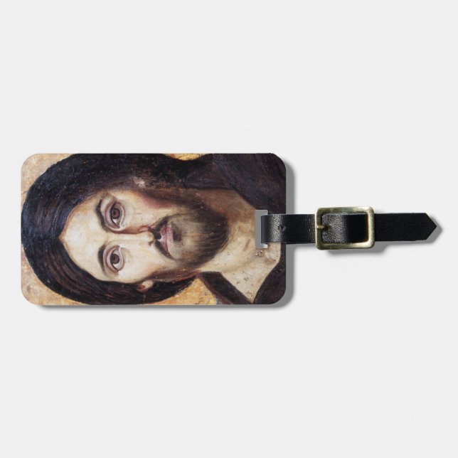 Christ Pantocrator Icon Luggage Tag (Front Horizontal)