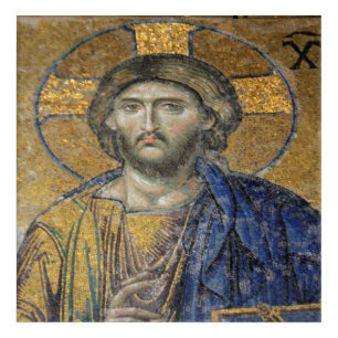 Christ Pantocrator Mosaic Iconic Religious Roman A Acrylic Print