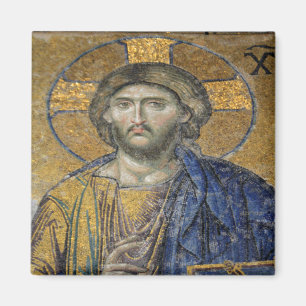 Christ Pantocrator Mosaic Iconic Religious Roman A Magnet