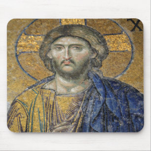 Christ Pantocrator Mosaic Iconic Religious Roman A Mouse Pad