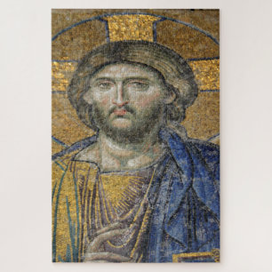 Christ Pantocrator Mosiac Iconic Religious Roman A Jigsaw Puzzle