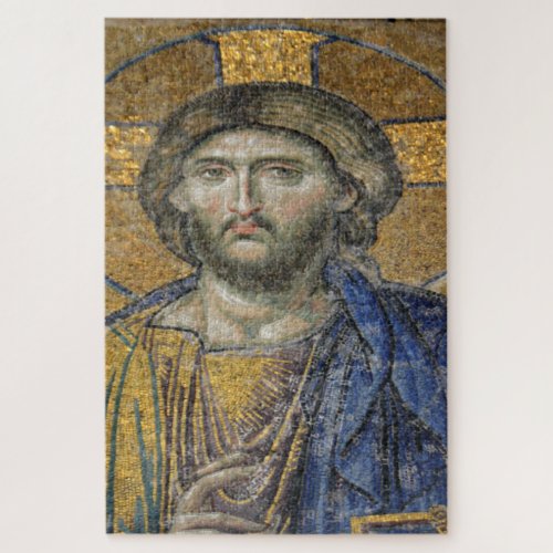 Christ Pantocrator Mosiac Iconic Religious Roman A Jigsaw Puzzle