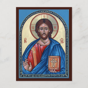 Christ Pantocrator Prayer Card