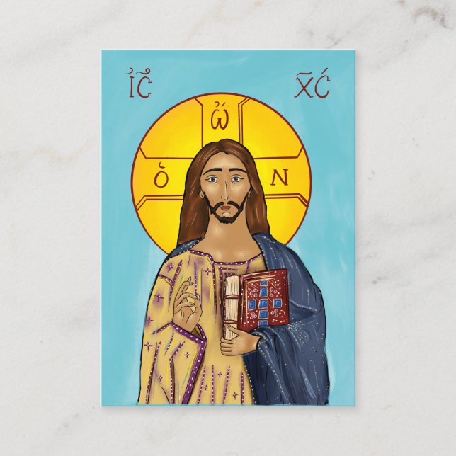 Christ Paper Icon Cards 2 (extra small) (Front)