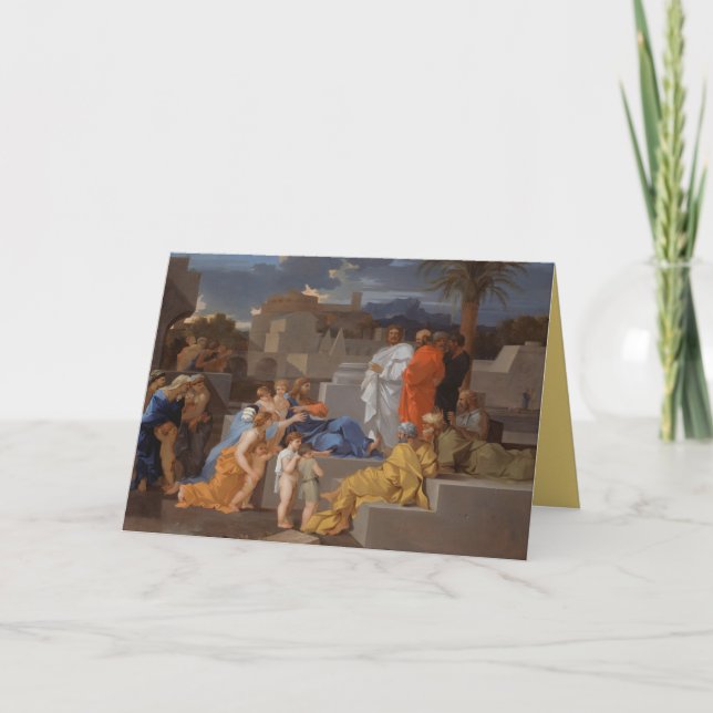 Christ Receiving the Children - Bourdon Holiday Card (Front)