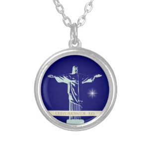 Christ Rio de Janeiro Silver Plated Necklace