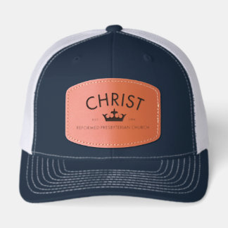Christ RPC Leather Patch Trucker Hat/Cap Hat
