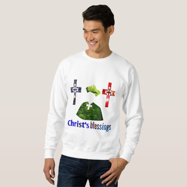 Christ;s blessings sweatshirt (Front Full)