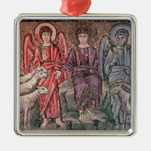 Christ Separates the Sheep from the Goats, 6th cen Metal Ornament