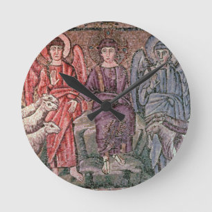 Christ Separates the Sheep from the Goats, 6th cen Round Clock
