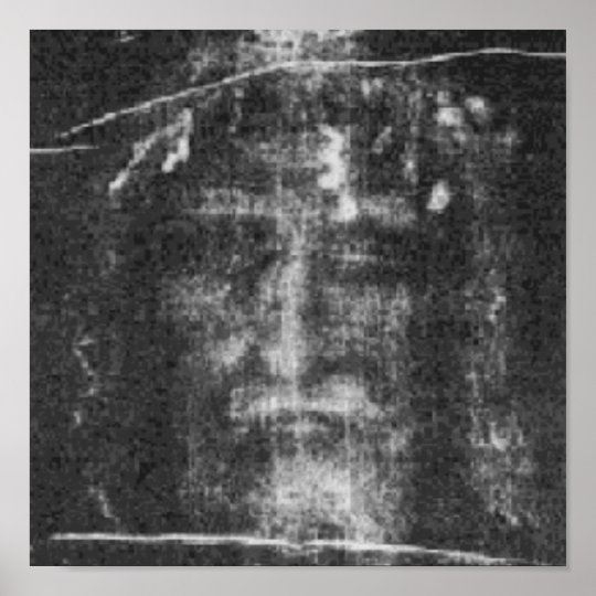 Christ - Shroud Of Turin Poster | Zazzle.com