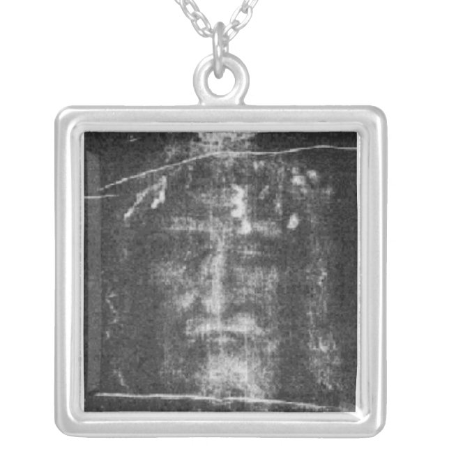 Christ - Shroud Of Turin Silver Plated Necklace (Front)