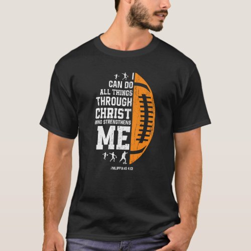 Christ Strengthens Me  Religious Christian Rugby T_Shirt