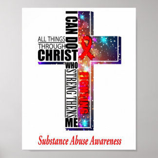 Christ Substance Abuse Awareness Poster