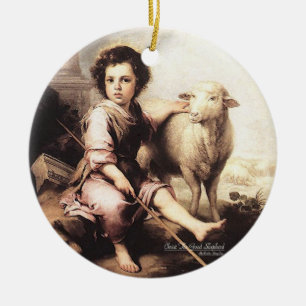 Christ The Good Shepherd Ceramic Ornament