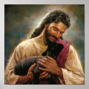 Jesus Christ Good Shepherd Canvas Painting For Home Decoration at Rs  5149/unit | Religious Painting | ID: 16053846888