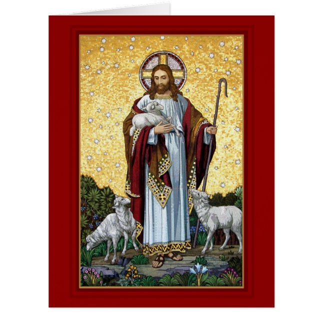 Christ The Good Shepherd Tiling, Kufstein, Austria Cards (Front)