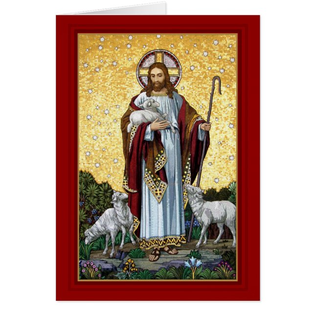 Christ The Good Shepherd Tiling, Kufstein, Austria Cards (Front)