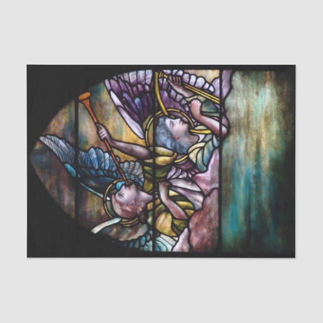 Christ the High Priest Stained Glass Christmas Tissue Paper (Front)