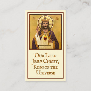 Christ the King Icon Prayer Card