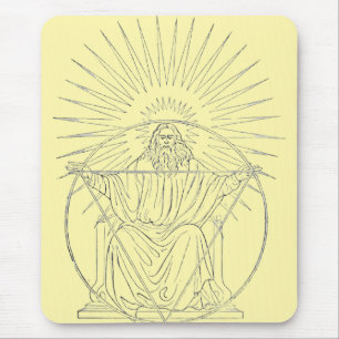 Christ the King medieval scene Mouse Pad