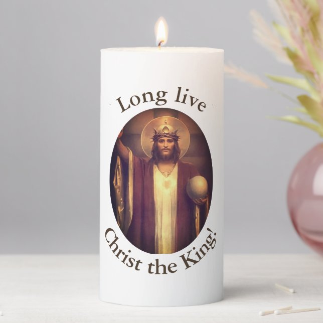 Christ the King Pillar Candle (In Situ)