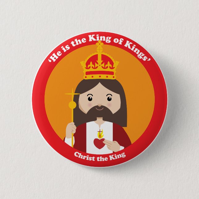 Christ the King Pinback Button (Front)
