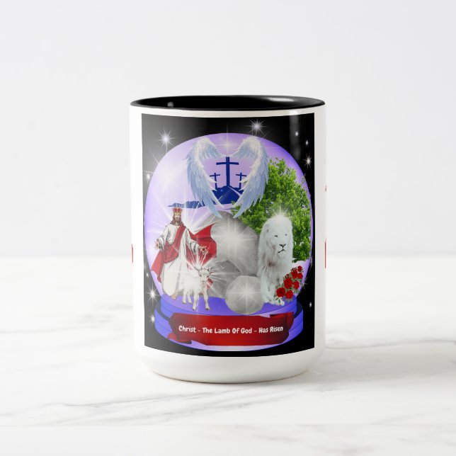Christ The Lamb Has Risen Coffee Mug (Center)