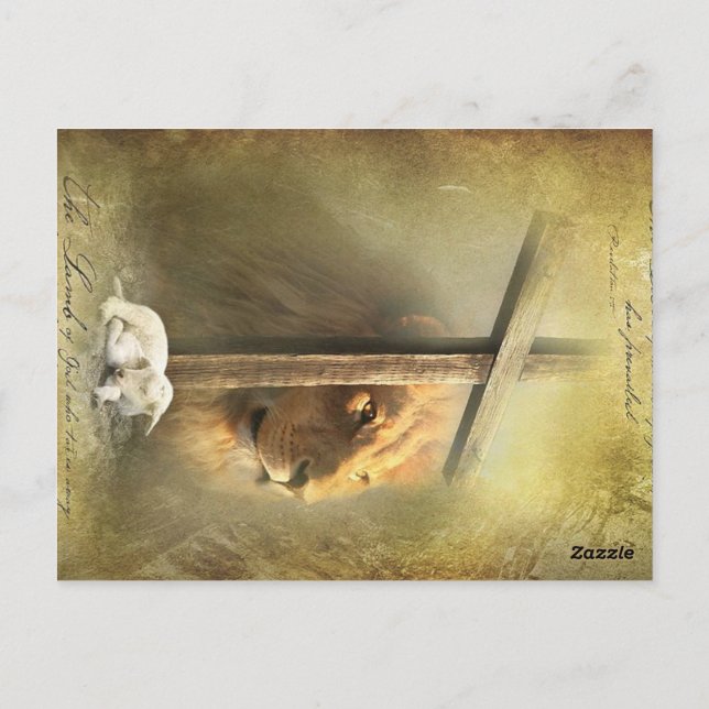 Christ the lamb of God Postcard (Back)