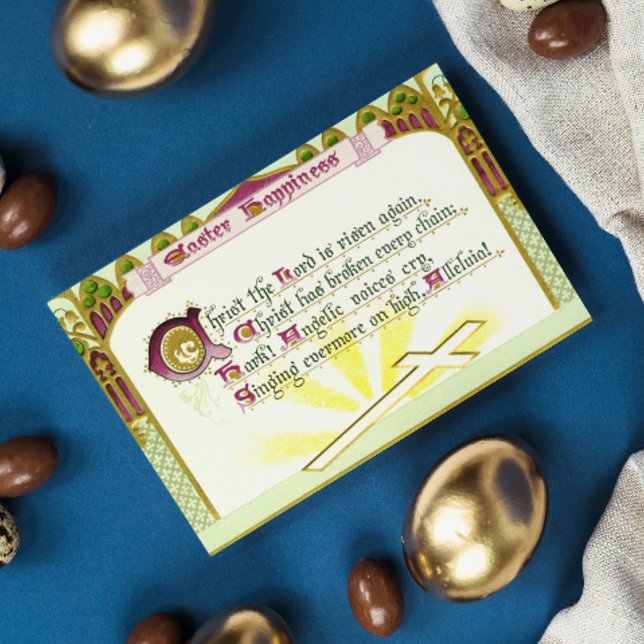 Christ the Lord is risen again Hymn Easter Card (Creator Uploaded)