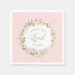 Christ the Lord is Risen   Spring Flowers Napkins