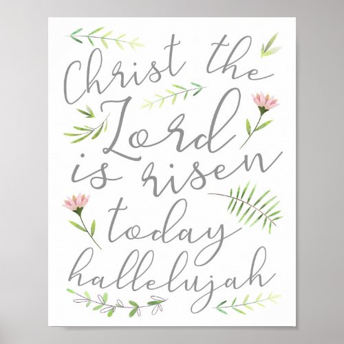 Christ the Lord is Risen Today Easter Wall Art