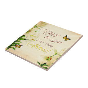 Christ the Lord is ris'n today Ceramic Tile