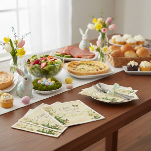 Christ the Lord is ris'n today Paper Napkins