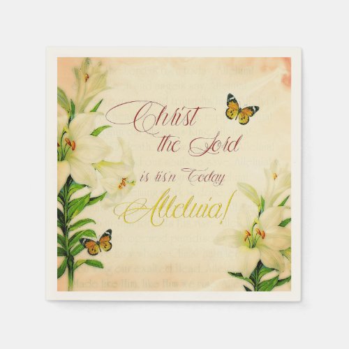 Christ the Lord is risn today Paper Napkins
