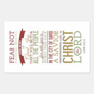 Christ the Lord Rectangular Sticker