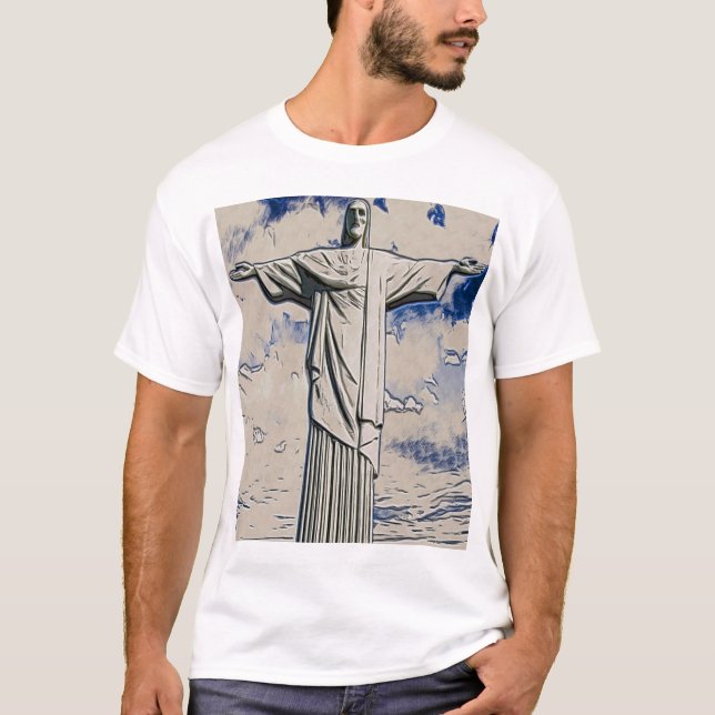 Christ the Redeemer Art T-Shirt (Front)