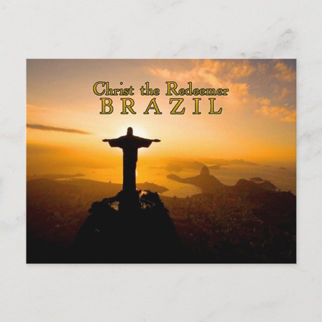 Christ the Redeemer Brazil Postcard (Front)
