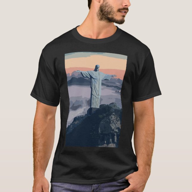  Christ The Redeemer Brazil Rio  T-Shirt (Front)