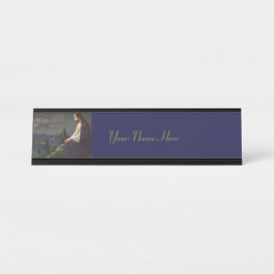 Christ The Redeemer Desk Name Plate