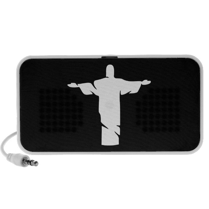 Christ the Redeemer Pictogram Doodle Speaker