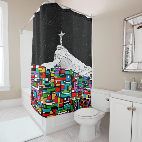 Christ the Redeemer Rio de Janeiro Shower Curtain