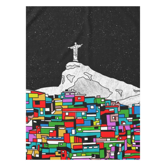 Christ the Redeemer Rio de Janeiro Tablecloth (Front)