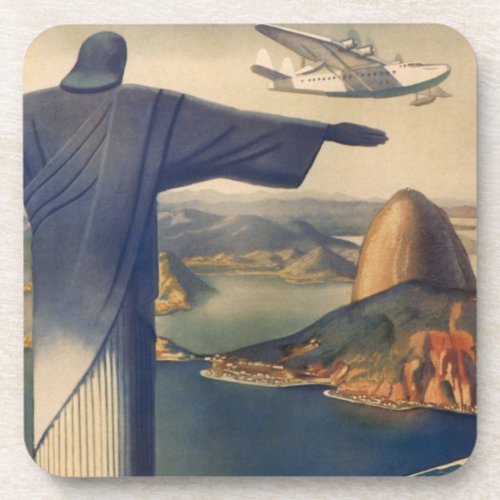 Christ the Redeemer Statue Rio De Janeiro Brazil Beverage Coaster