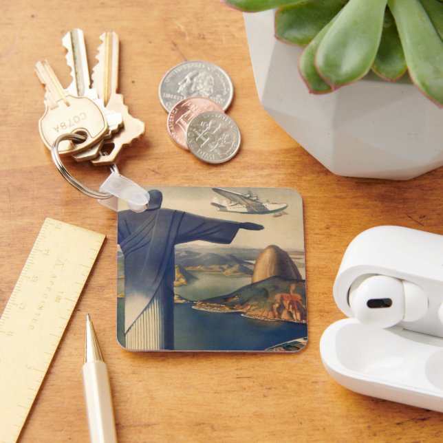 Christ the Redeemer Statue, Rio De Janeiro, Brazil Keychain (Desk)