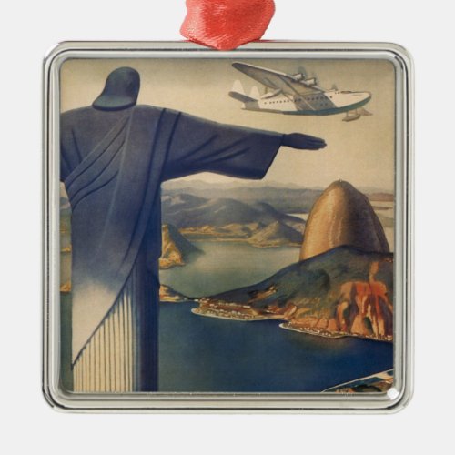 Christ the Redeemer Statue Rio De Janeiro Brazil Metal Ornament