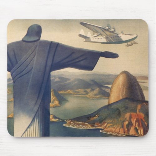 Christ the Redeemer Statue Rio De Janeiro Brazil Mouse Pad