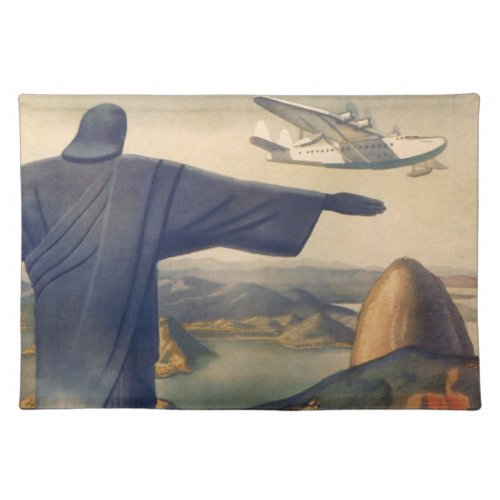 Christ the Redeemer Statue Rio De Janeiro Brazil Placemat