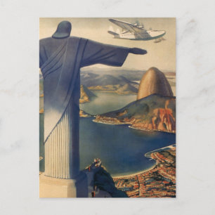 Christ the Redeemer Statue, Rio De Janeiro, Brazil Postcard