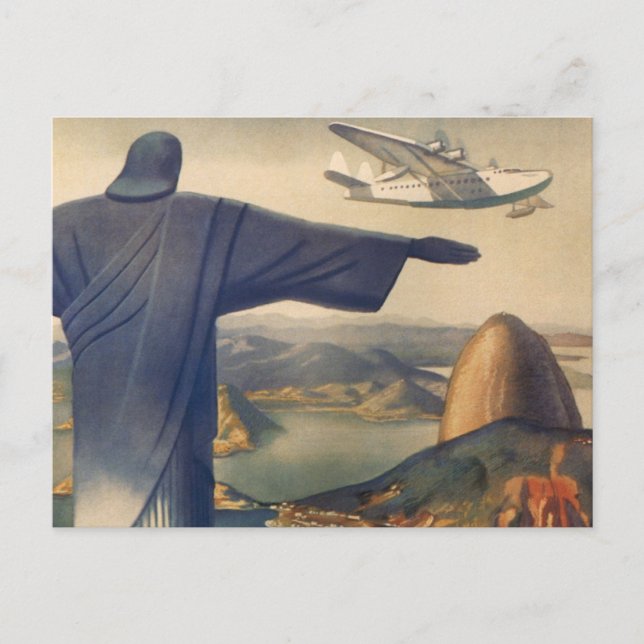 Christ the Redeemer Statue, Rio De Janeiro, Brazil Postcard (Front)